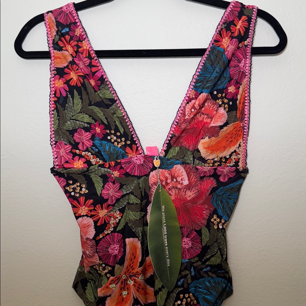 FARM RIO size L one piece swimsuit suit - Picture 3 of 12